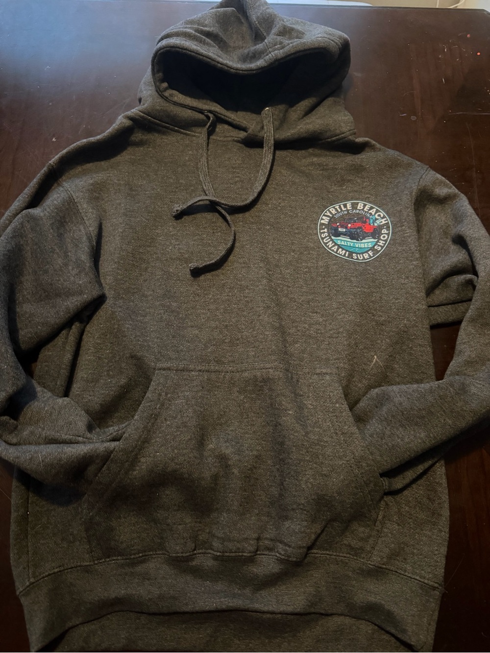 Myrtle Beach Charcoal Logo Pullover Hoodie